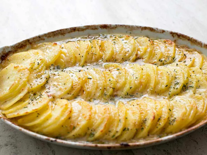 Photo of scalloped potatoes in a dish, used as analogy for how SAC curves fit inside the LAC envelope